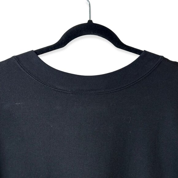 Woman Within Black Snap Up Cotton  Sweater - Picture 4 of 6